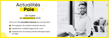 Actualités paie septembre 2025